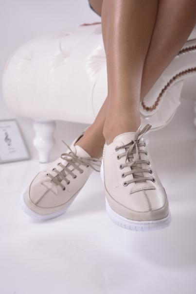 Дамски  обувки естествена кожа бежови EOBUVKIBG