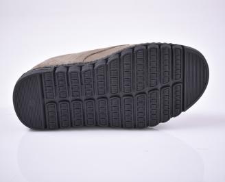 Мъжки  обувки естествен набук  бежови EOBUVKIBG