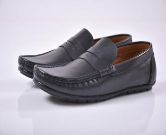 Мъжки мокасини черни EOBUVKIBG