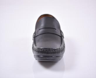 Мъжки мокасини черни EOBUVKIBG