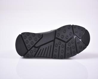 Мъжки мокасини черни EOBUVKIBG