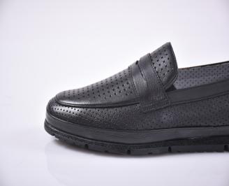 Мъжки мокасини черни EOBUVKIBG