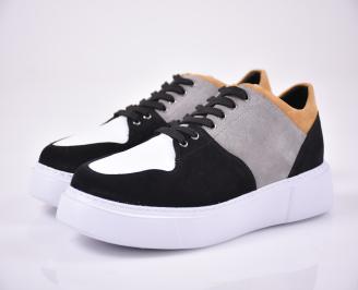 Мъжки обувки естествена кожа черни EOBUVKIBG