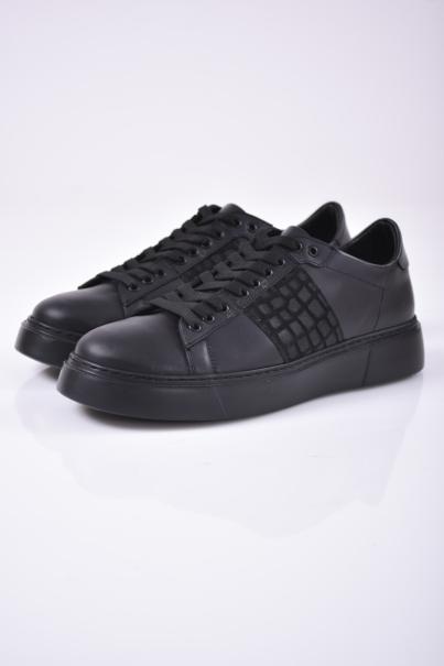 Мъжки обувки естествена кожа черни EOBUVKIBG