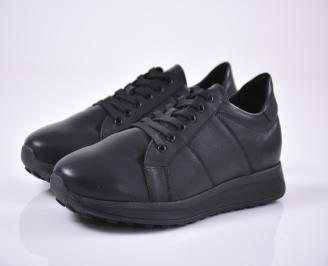 Мъжки обувки естествена кожа черни EOBUVKIBG