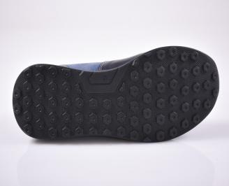 Мъжки обувки естествена кожа черни EOBUVKIBG