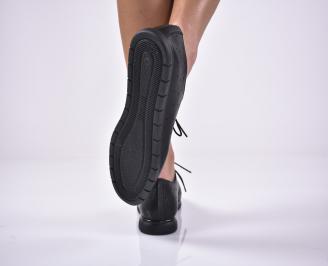 Дамски обувки естествена кожа черни EOBUVKIBG 3