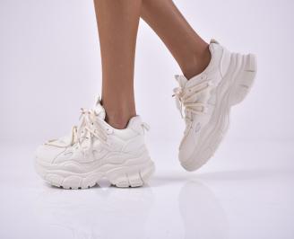 Дамски сникърси бели EOBUVKIBG