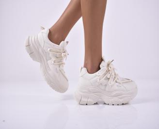 Дамски сникърси бели EOBUVKIBG