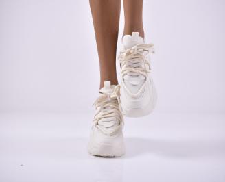 Дамски сникърси бели EOBUVKIBG