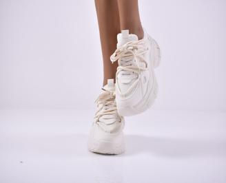 Дамски сникърси бели EOBUVKIBG