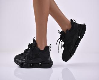 Дамски сникърси черни EOBUVKIBG