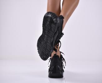 Дамски сникърси черни EOBUVKIBG 3