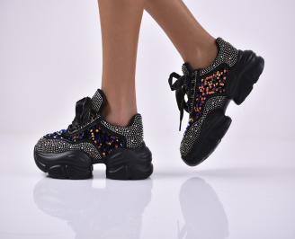 Дамски сникърси черни EOBUVKIBG