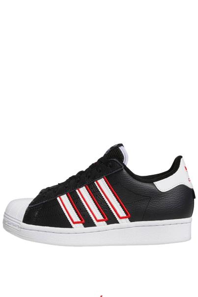 ADIDAS Originals Superstar Shoes Black/Red