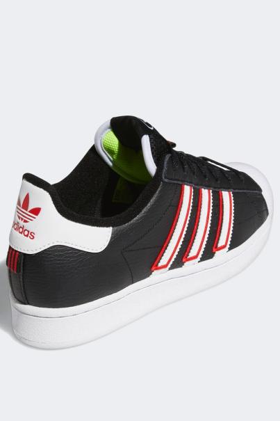 ADIDAS Originals Superstar Shoes Black/Red