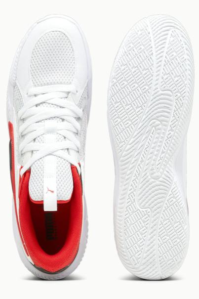 PUMA Court Rider Chaos Team Basketball Shoes White/Red