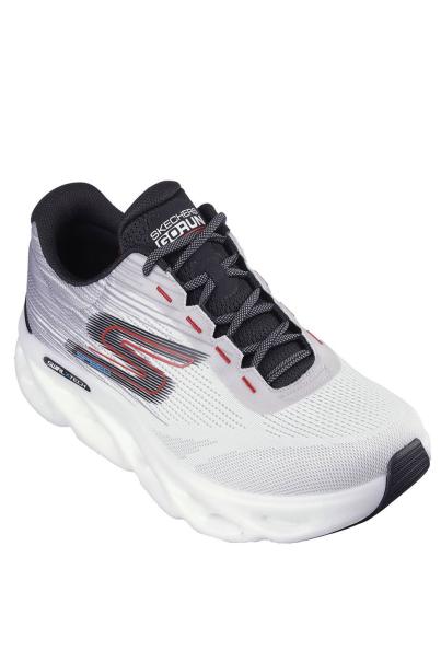 SKECHERS Go Run Swirl Tech Speed Rapid Motion Shoes White/Grey 3