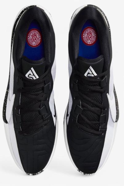 NIKE Zoom Freak 5 Basketball Shoes White/Black