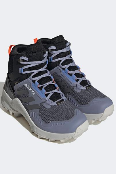 ADIDAS Terrex Swift R3 Mid Gore-Tex Hiking Shoes Grey/Black/Blue 3