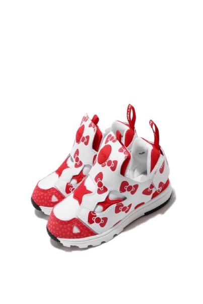 REEBOK x Hello Kitty Versa Pump Fury Shoes White/Red 3