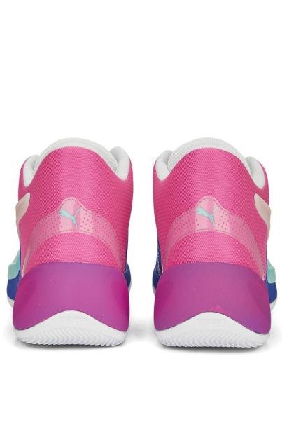 PUMA Rise Nitro Fadeaway Basketball Shoes Blue/Pink