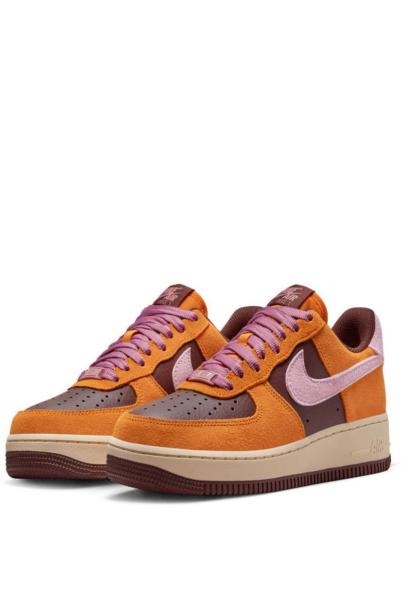 NIKE Air Force 1 Low Shoes Orange/Burgundy 3