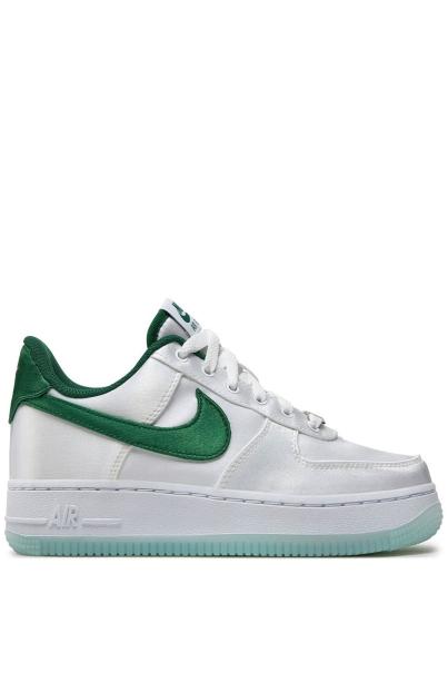 NIKE Air Force 1 '07 Low Satin Shoes White/Green