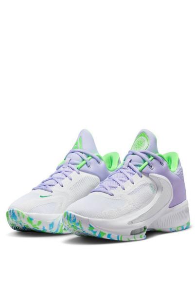 NIKE Zoom Freak 4 Shoes White/Purple 3