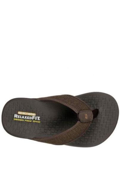 SKECHERS Pelem Belago Flip Flops Brown