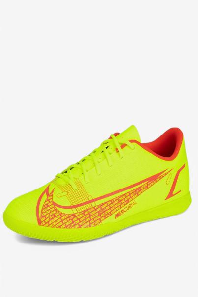 NIKE Mercurial Vapor 14 Club Indoor Football Shoes Volt/Bright Crimson 3