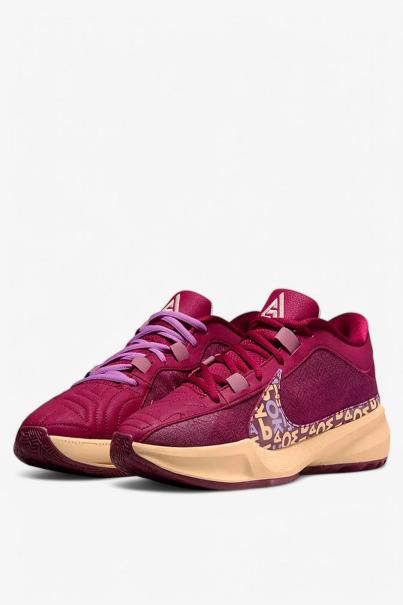 NIKE x Giannis Zoom Freak 5 Alphabet Bros Basketball Shoes Burgundy 3