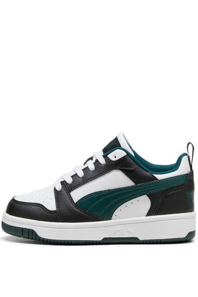 PUMA Rebound V6 Lo Shoes White/Black/Green