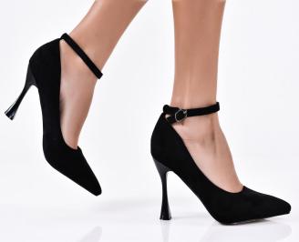 Дамски елегантни обувки черни EOBUVKIBG