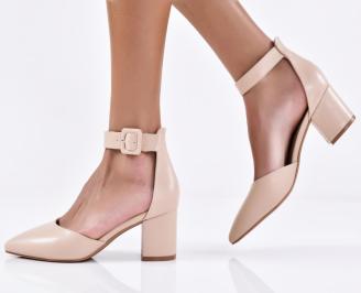 Дамски елегантни сандали бежови EOBUVKIBG