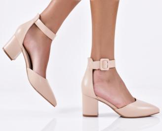 Дамски елегантни сандали бежови EOBUVKIBG