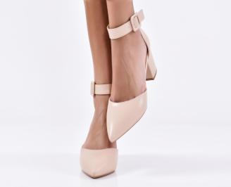 Дамски елегантни сандали бежови EOBUVKIBG