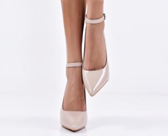 Дамски елегантни обувки бежови EOBUVKIBG