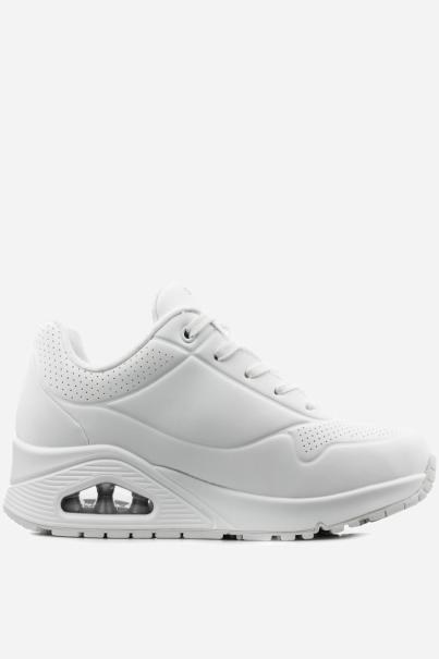 SKECHERS Uno Stand On Air Shoes White