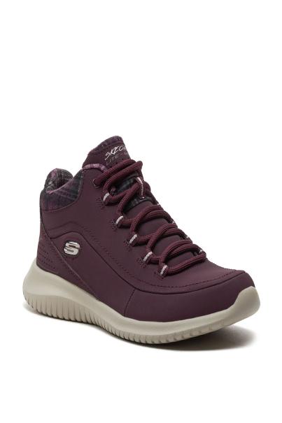 SKECHERS Ultra Flex Just Chill Shoes Burgundy