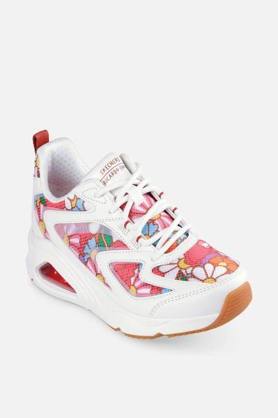 SKECHERS x Ricardo Cavolo Tres-Air Uno Spring Bloom Shoes White/Multi