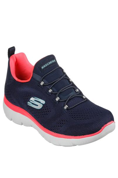 SKECHERS Summits Perfect Views Shoes Navy/Pink