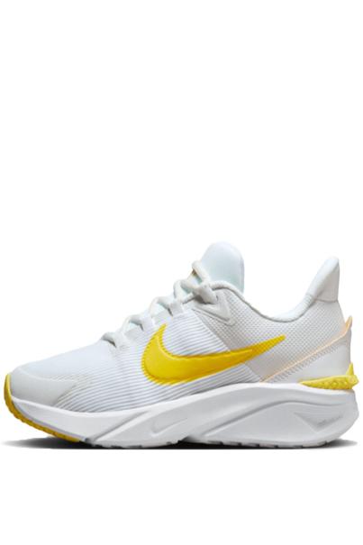 NIKE Star Runner 4 Shoes White/Yellow