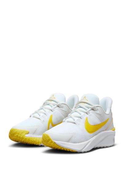 NIKE Star Runner 4 Shoes White/Yellow