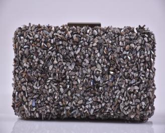 Елегантна абитуриентска чантa сребриста EOBUVKIBG