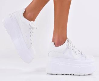 Дамски сникърси бели EOBUVKIBG