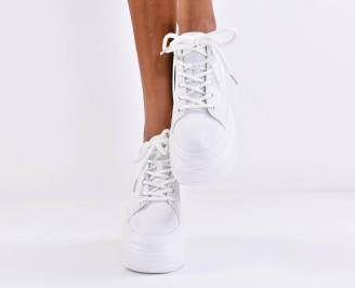 Дамски сникърси бели EOBUVKIBG