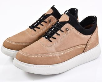 Мъжки обувки естествена кожа бежови EOBUVKIBG