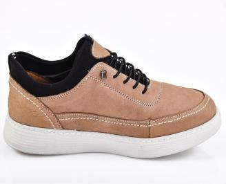 Мъжки обувки естествена кожа бежови EOBUVKIBG 3