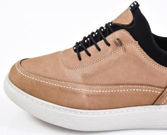 Мъжки обувки естествена кожа бежови EOBUVKIBG